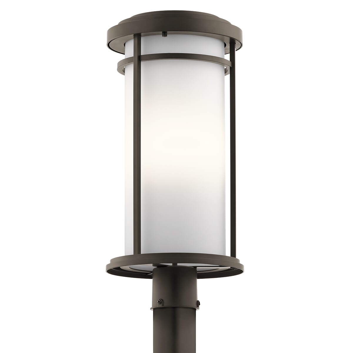 Kichler Toman 1-Light Outdoor Post Lantern in Olde Bronze