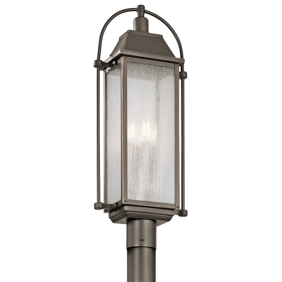 Kichler Harbor Row 4-Light Outdoor Post Lantern in Olde Bronze