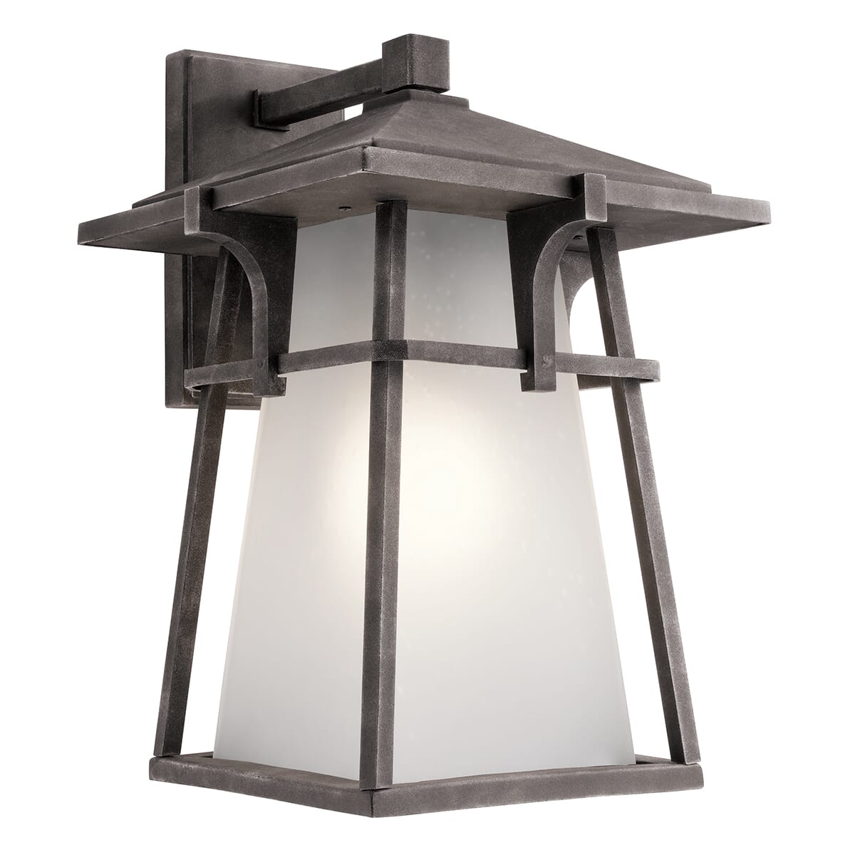 Kichler Beckett XLarge Outdoor Wall Lantern in Weathered Zinc