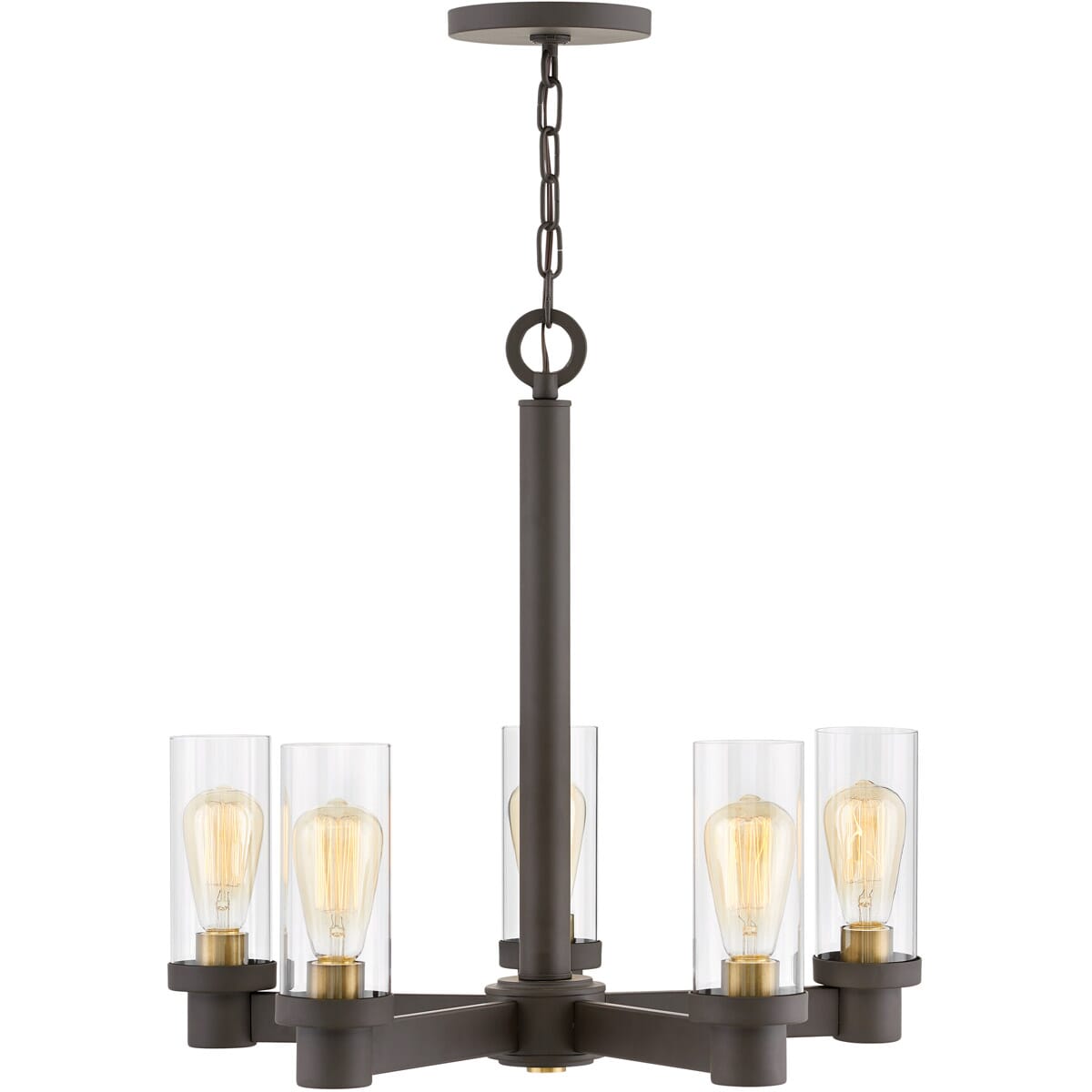 Hinkley Midtown 5-Light Single Tier Chandelier in Oil Rubbed Bronze