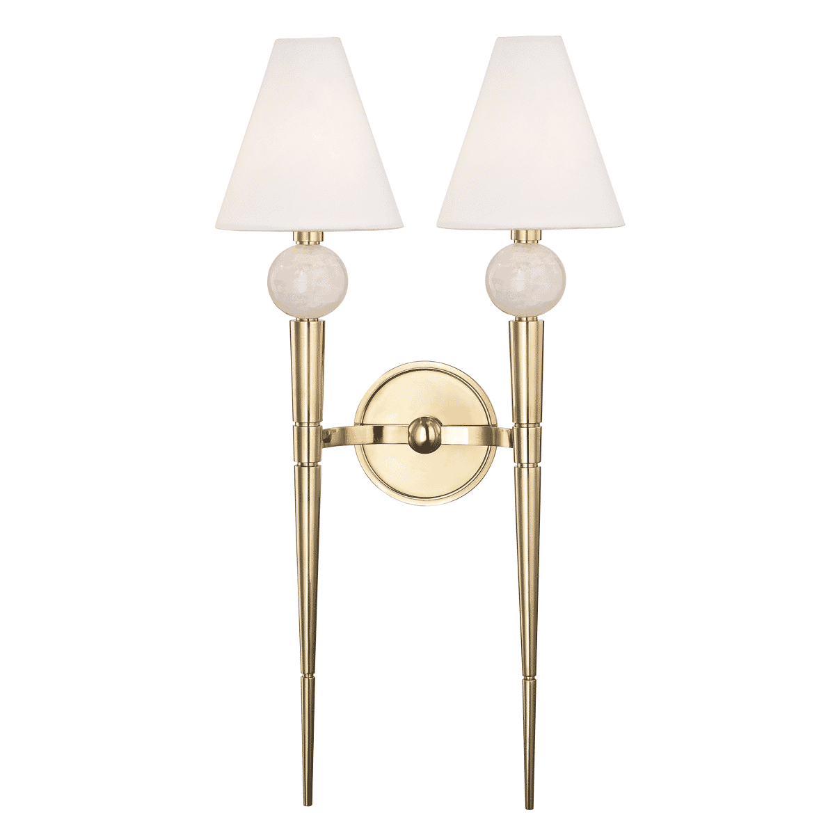 Hudson Valley Vanessa by Corey Damen Jenkins 2-Light Wall Sconce in Aged Brass