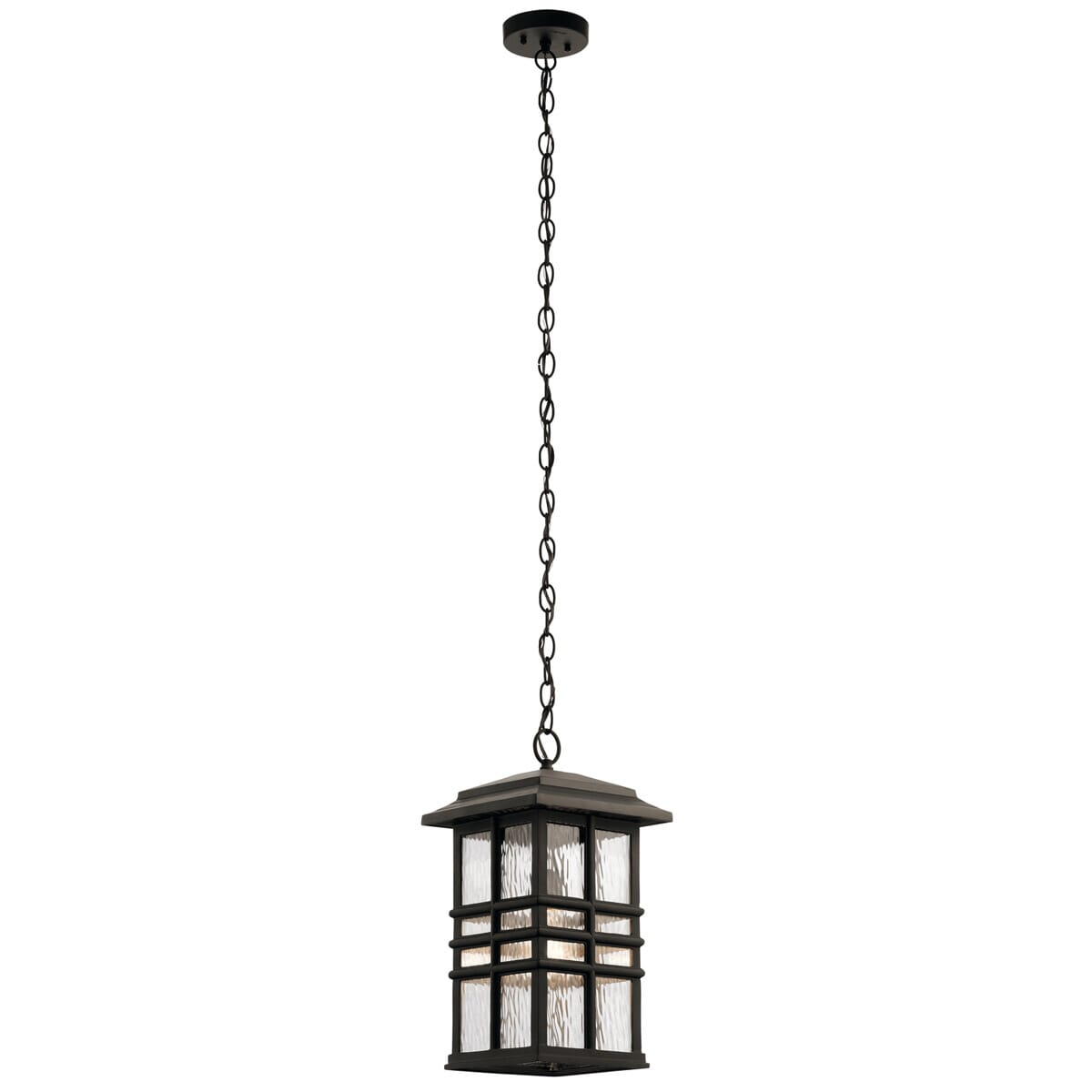 Kichler Beacon Square 18" Outdoor Hanging Pendant in Olde Bronze