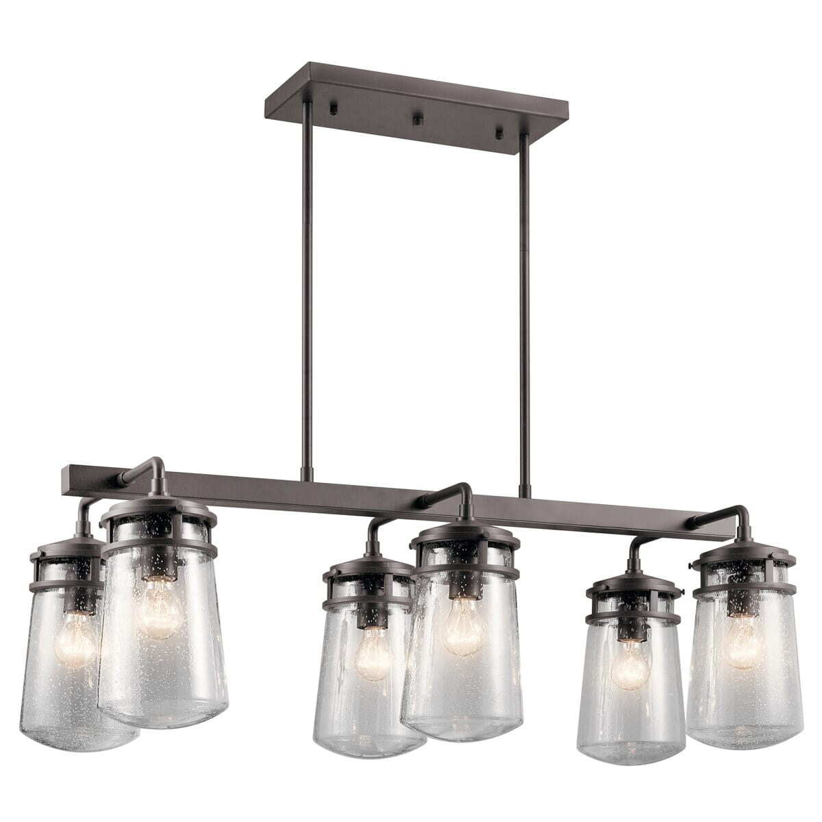 Kichler Lyndon 6-Light Outdoor Chandelier in Architectural Bronze