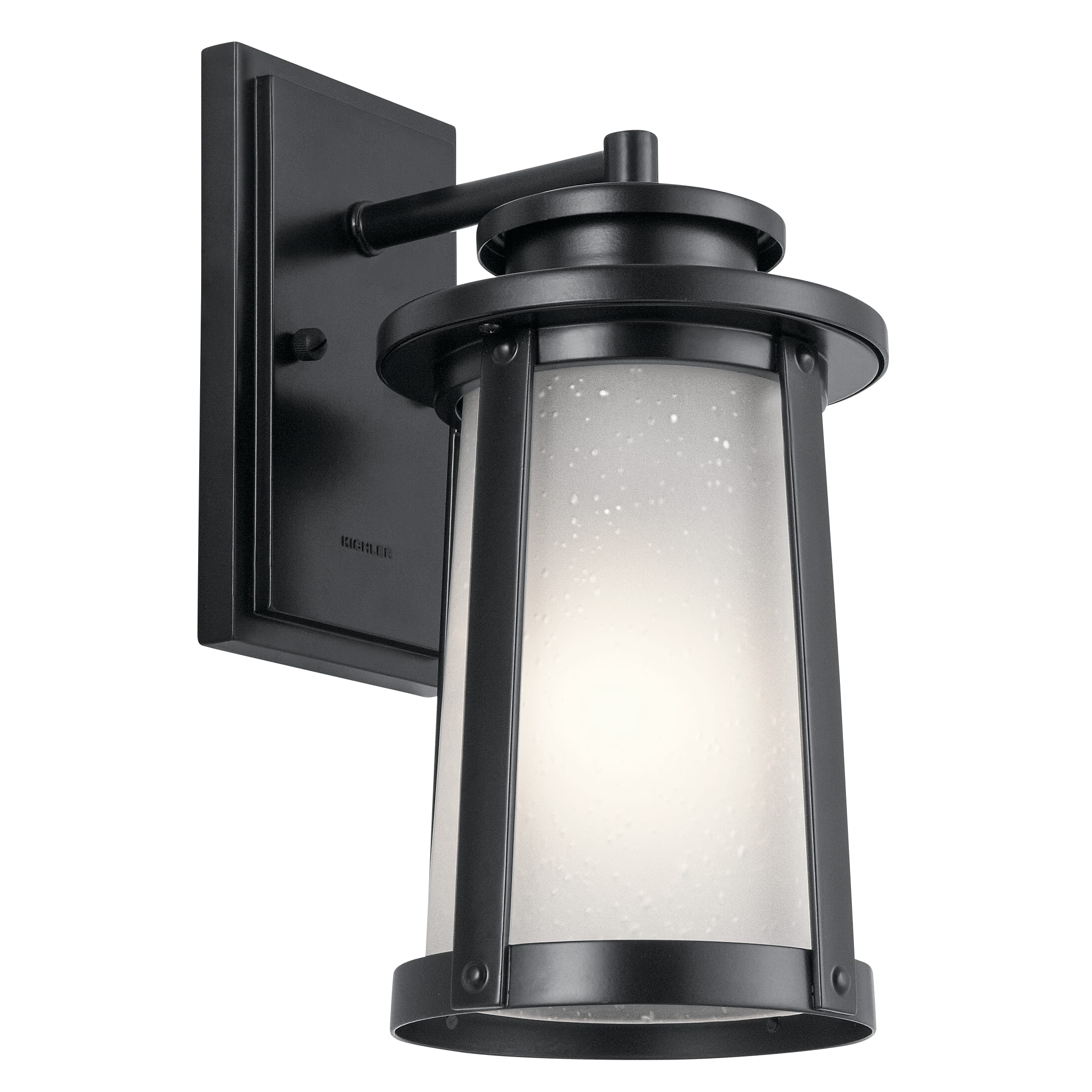 Kichler Harbor Bay 12.25" Outdoor Wall Sconce in Black