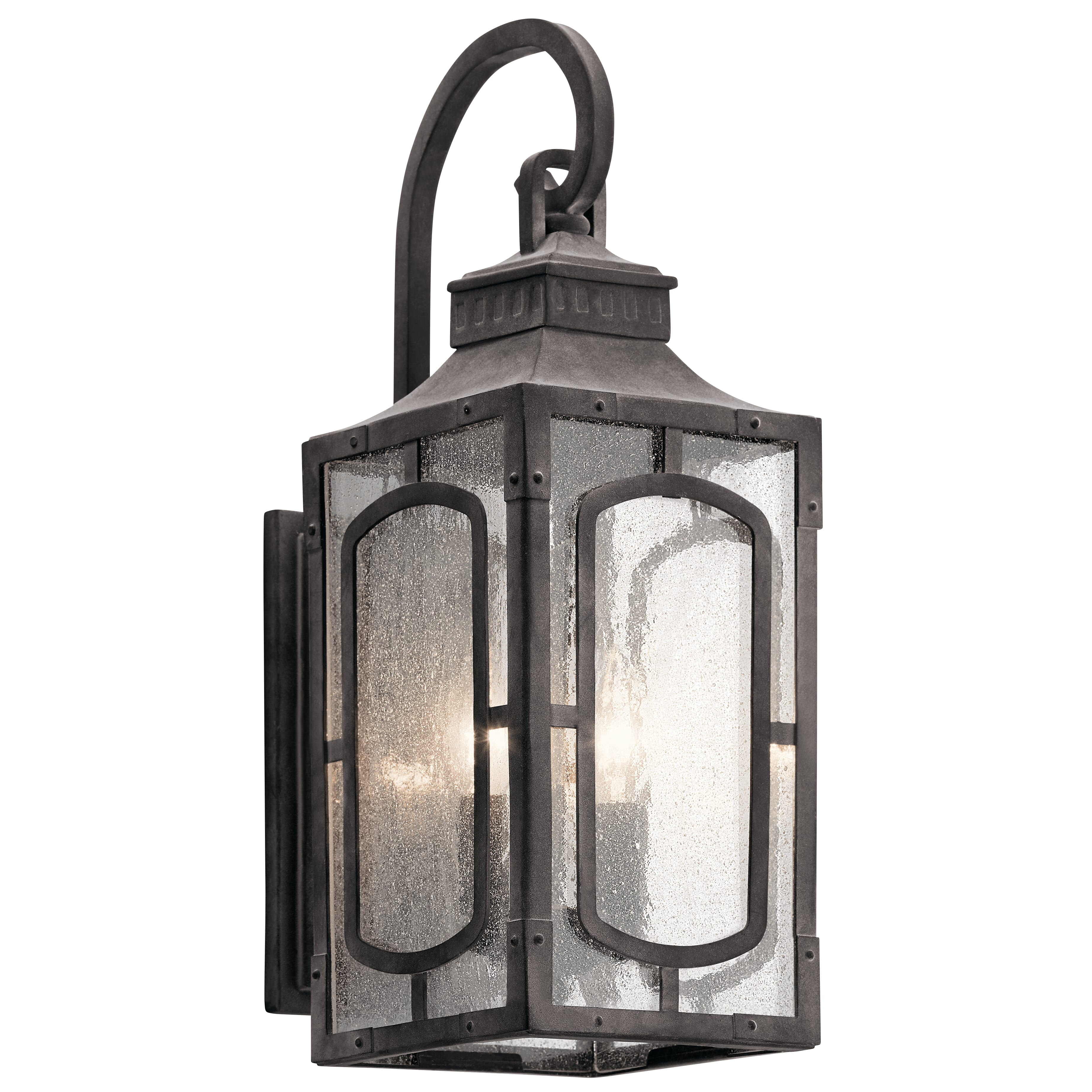 Kichler Bay Village Outdoor Wall 2-Light in Weathered Zinc