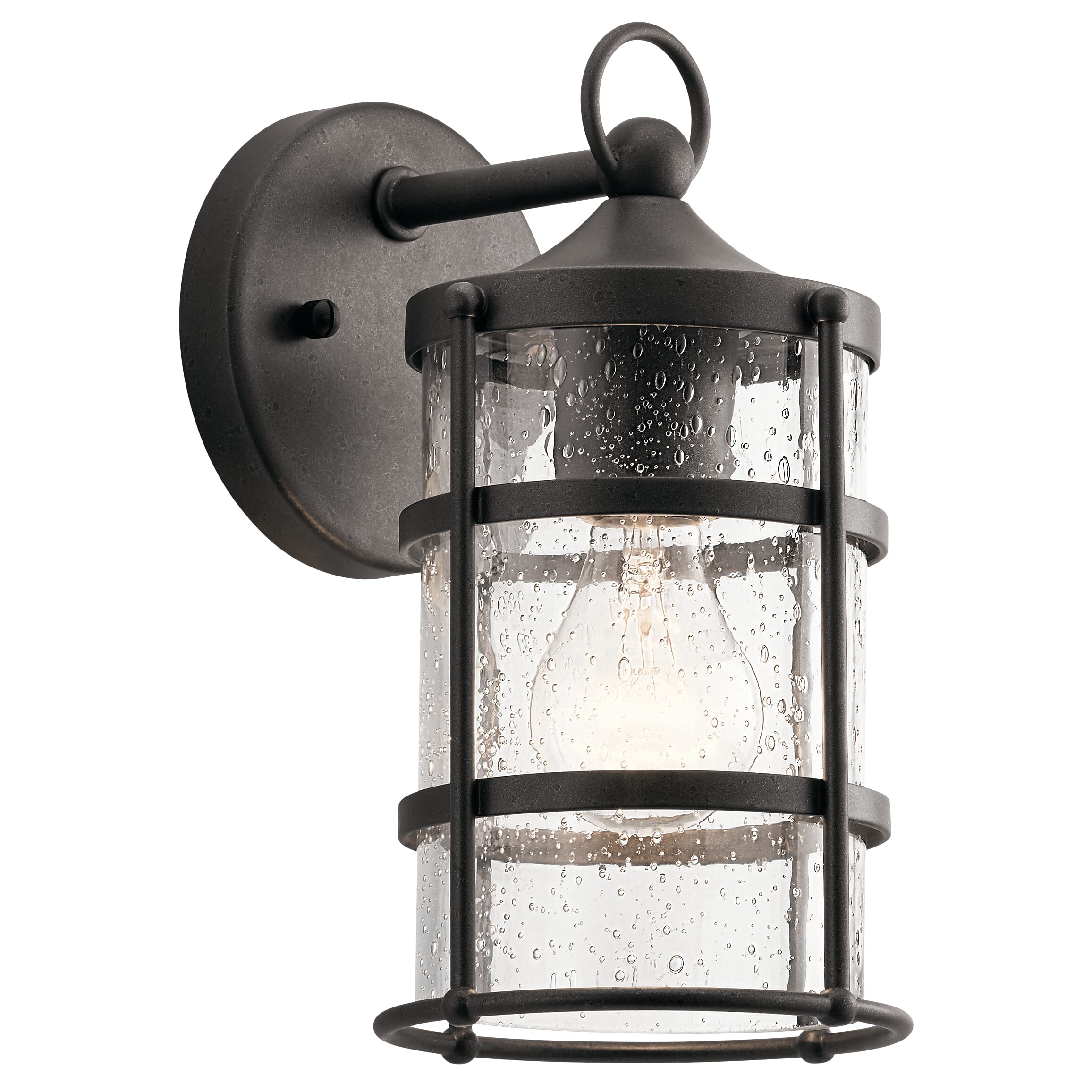 Kichler Mill Lane Outdoor Wall 1-Light in Anvil Iron