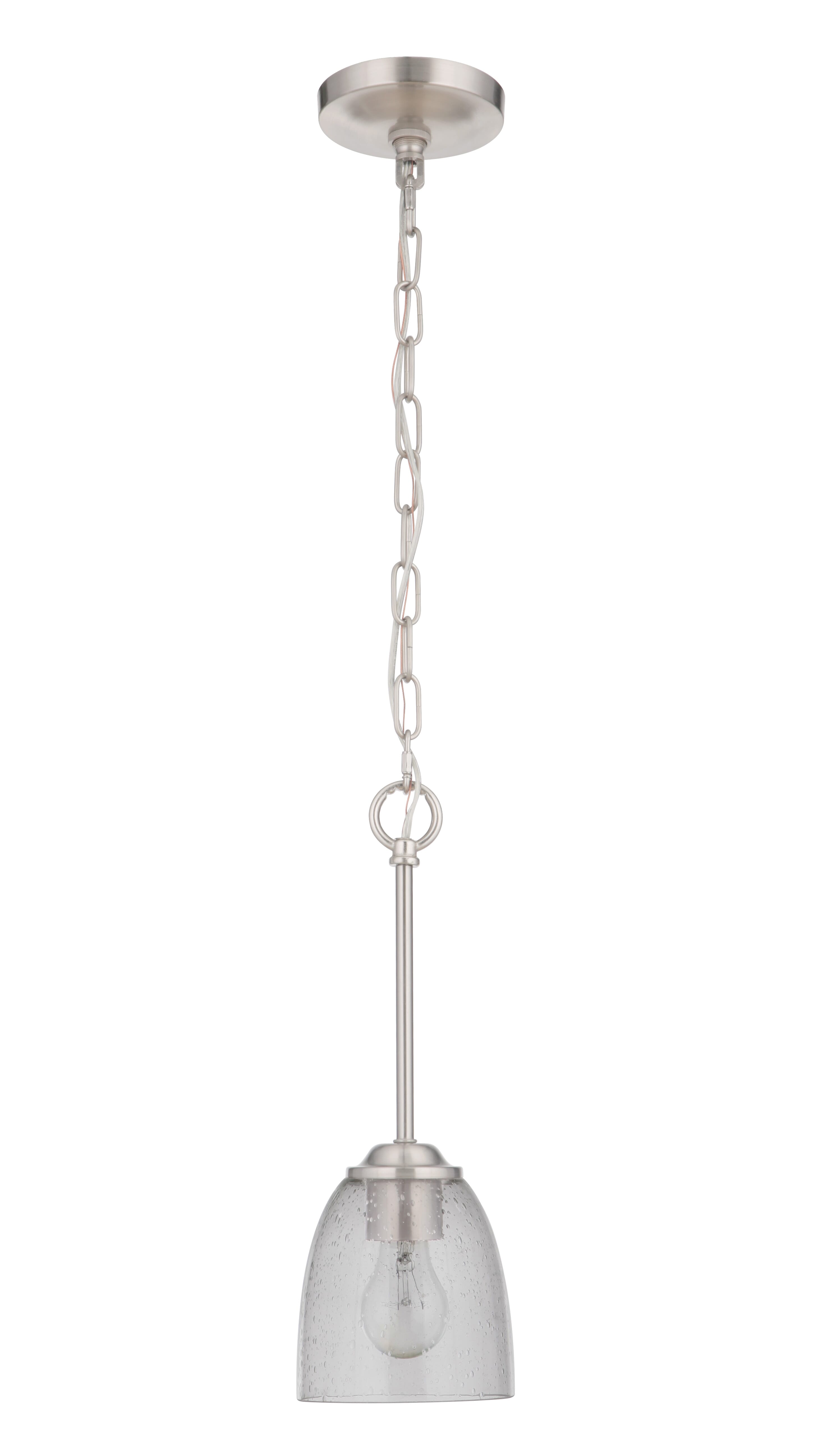 Craftmade Serene 16" Mini Pendant in Brushed Polished Nickel