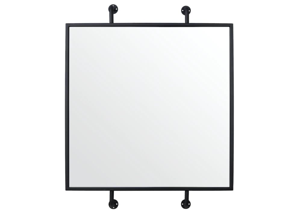 Varaluz Tycho 33" x 26" Mirror in Black