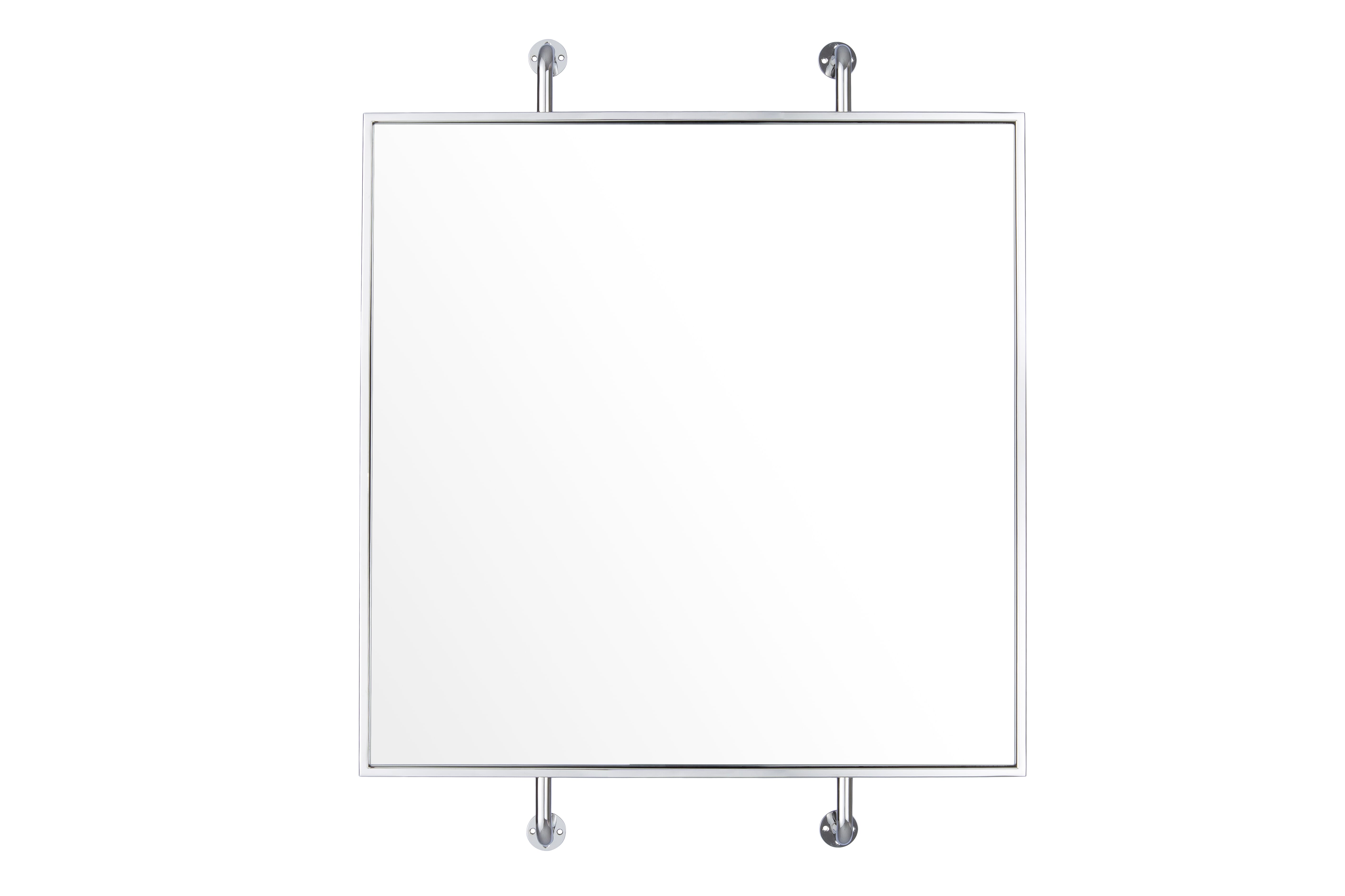 Varaluz Tycho 33" x 26" Mirror in Polished Nickel