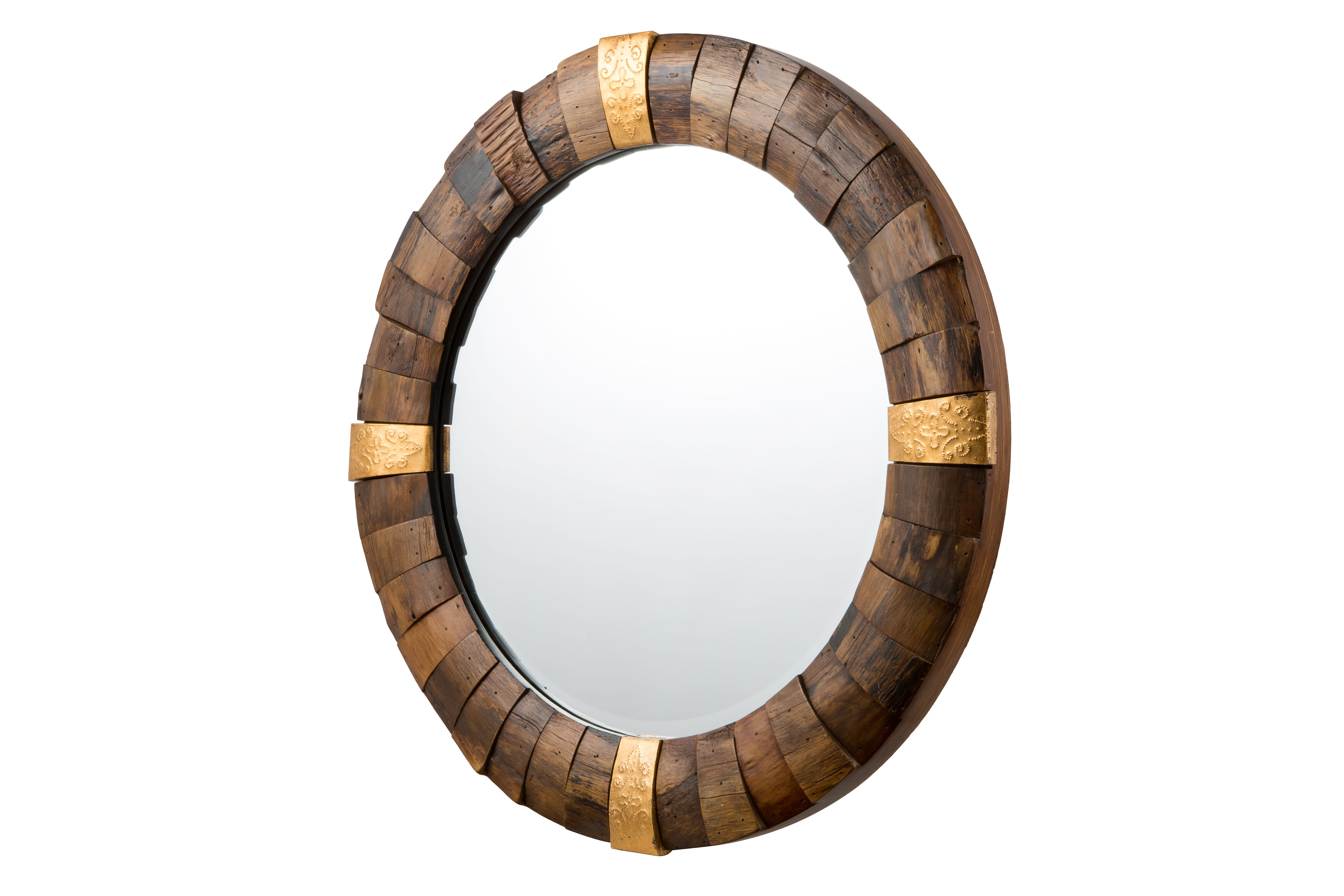 Varaluz Casa 30" x 30" Mirror in Reclaimed Wood