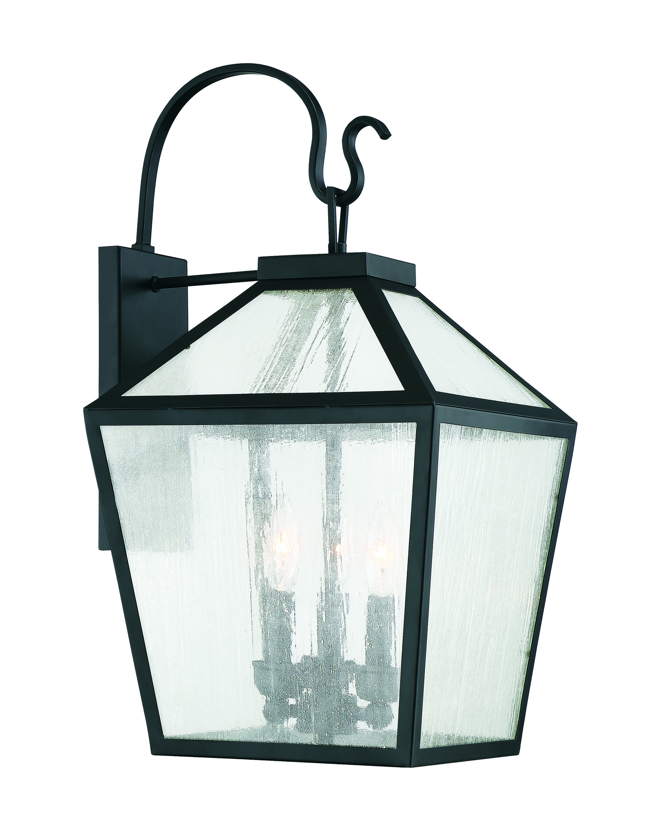 Savoy House Woodstock 3-Light 23.50" Outdoor Wall Lantern in Black