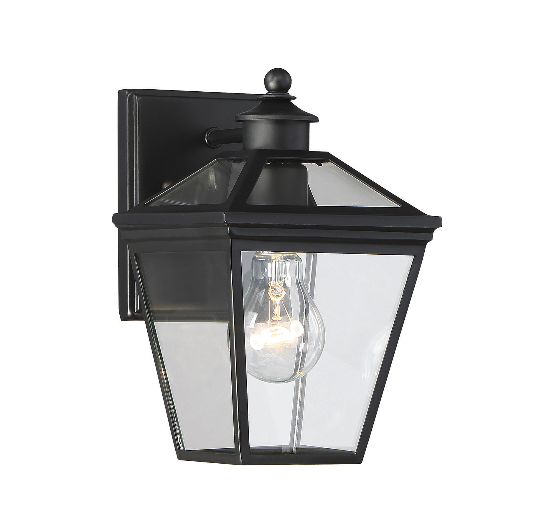 Savoy House Ellijay 7" Steel Wall Lantern in Black