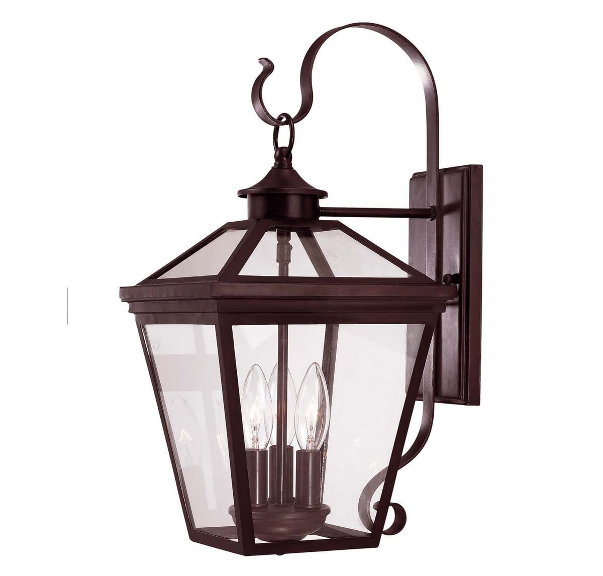 Trade Winds Bluffton 3-Light Outdoor Lantern in Oil Rubbed Bronze