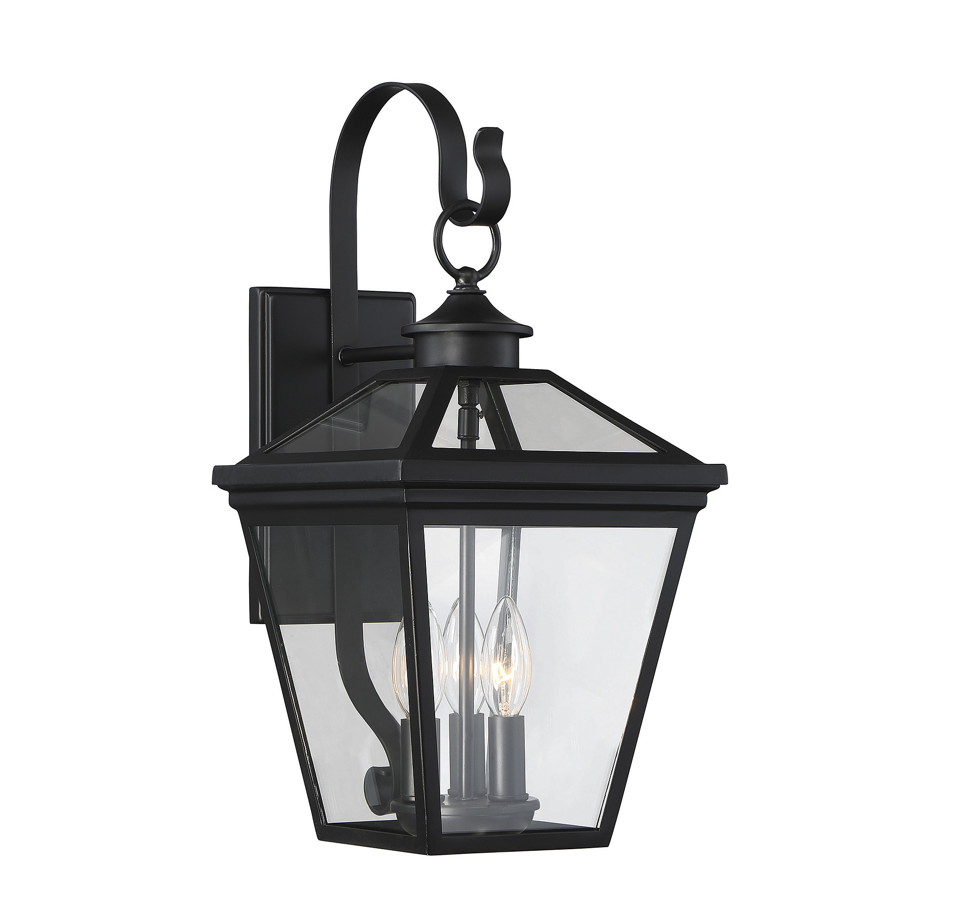 Trade Winds Bluffton Outdoor Lantern in Black