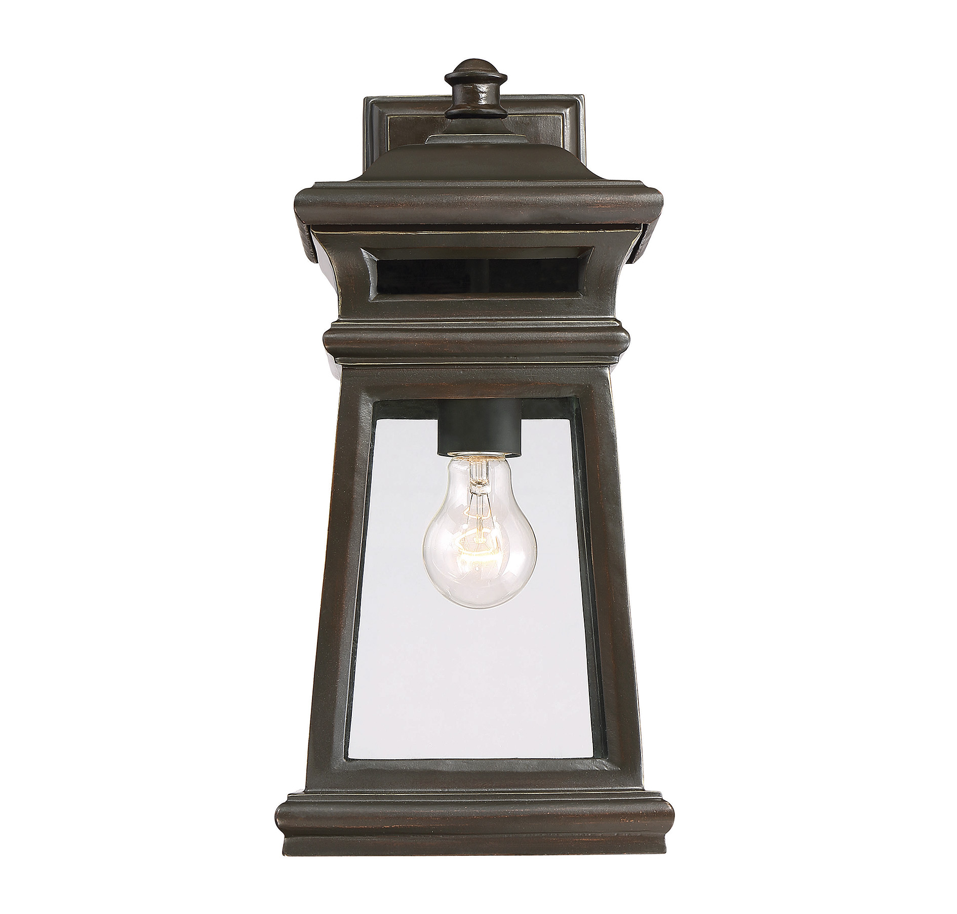 Savoy House Taylor Outdoor Wall Lantern in English Bronze w/ Gold