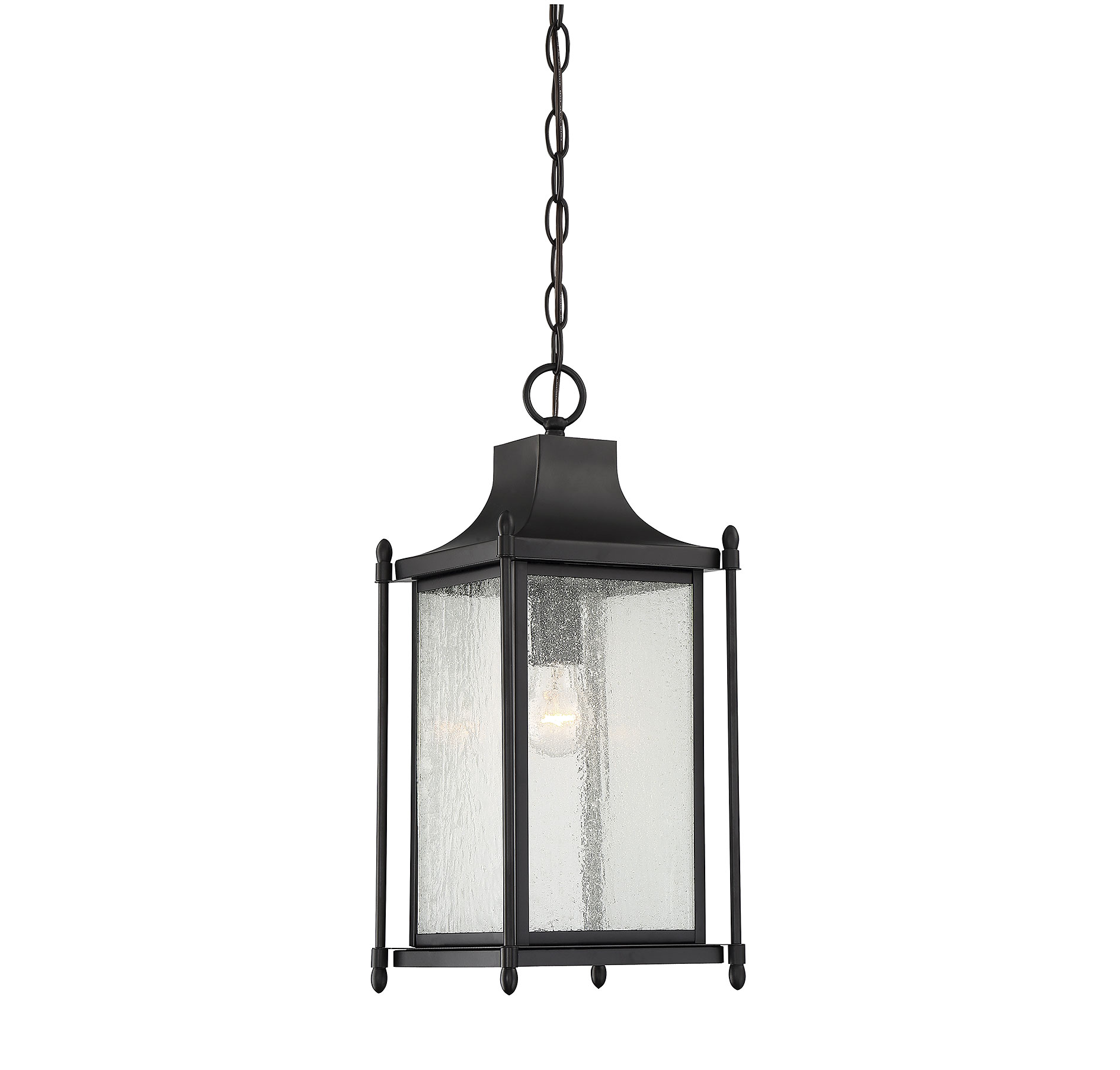 Savoy House Dunnmore 8" Outdoor Hanging Lantern in Black