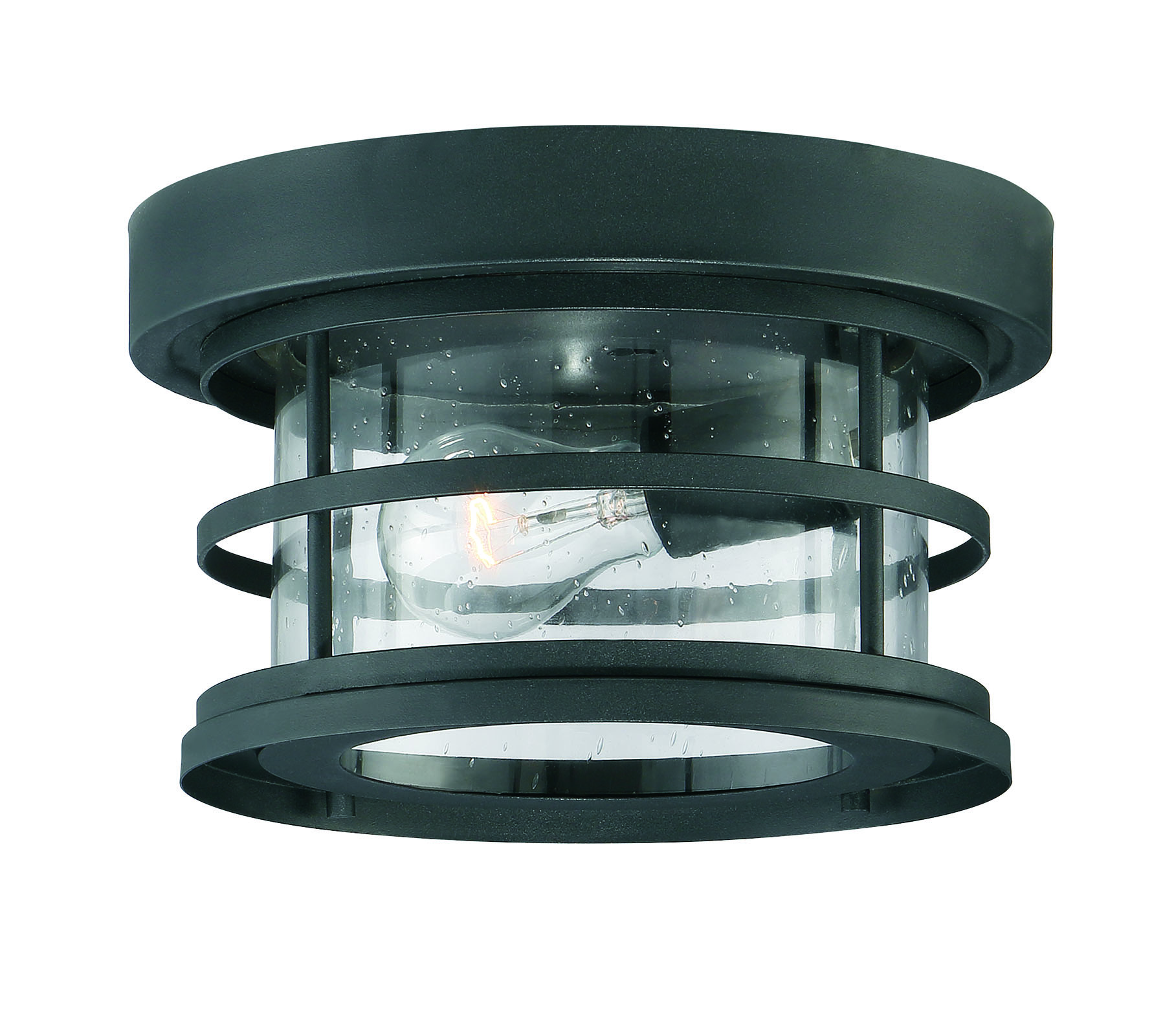 Savoy House Barrett 10" Outdoor Ceiling Light in Black