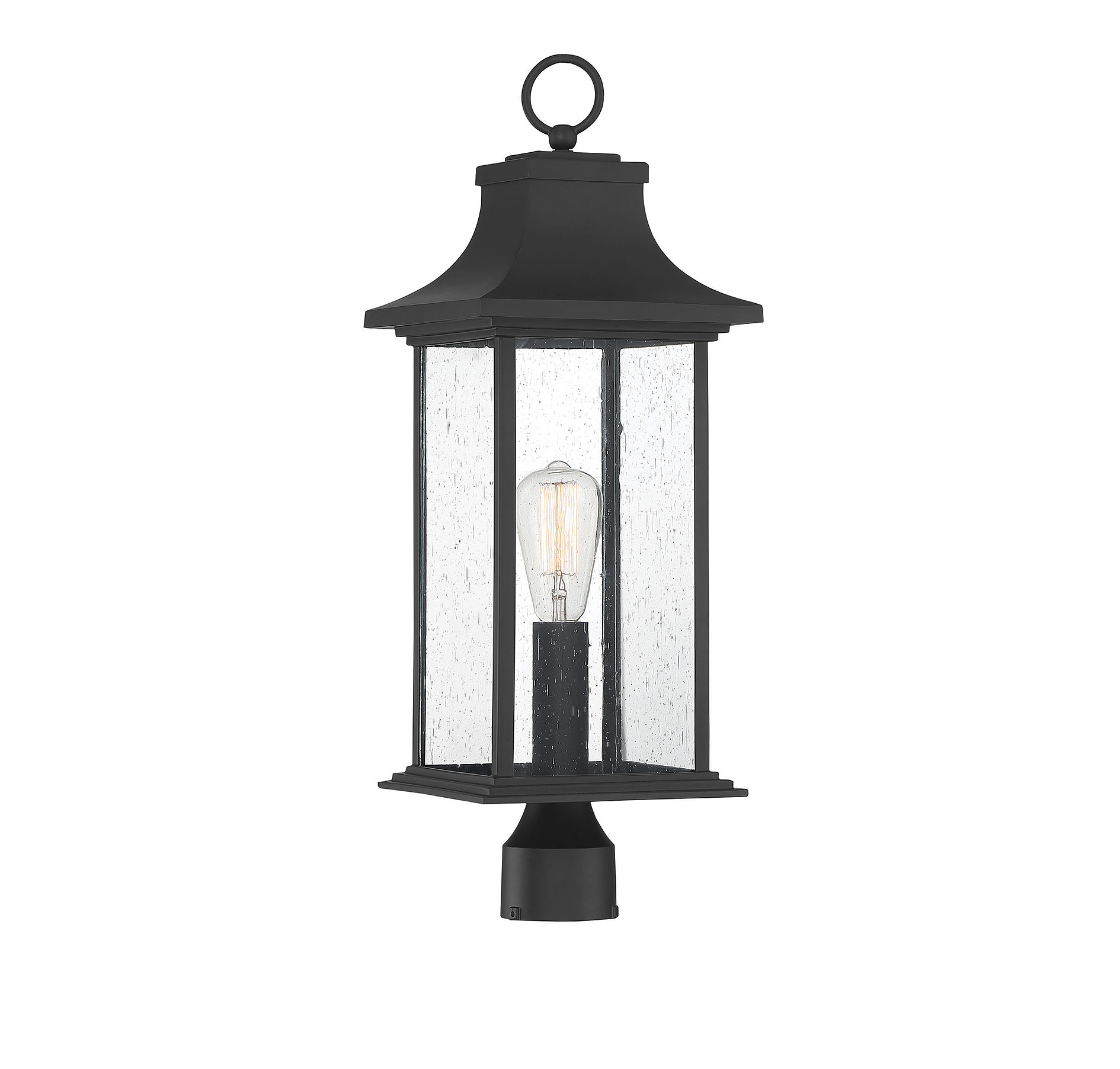 Savoy House Hancock Post Lantern in Matte Black