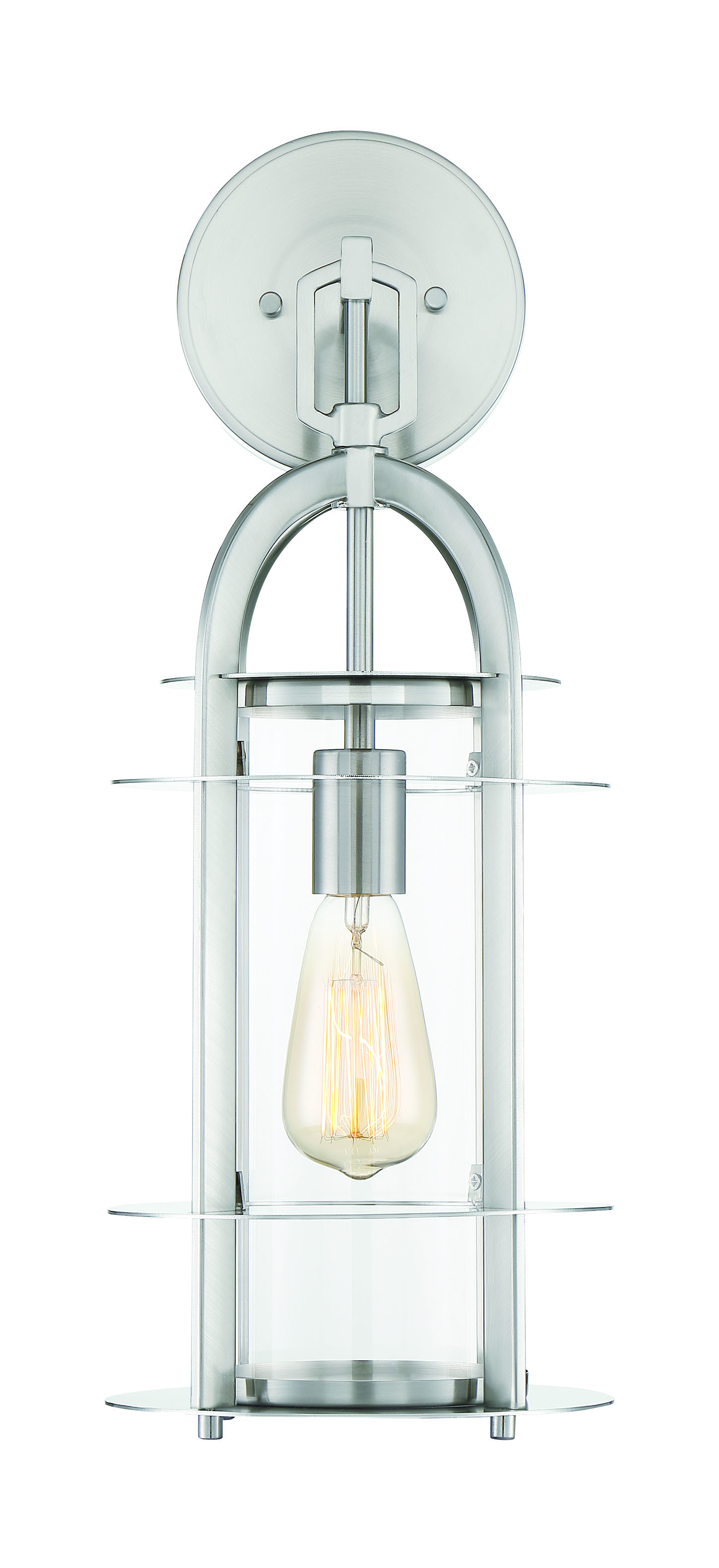 Savoy House Merrill 1-Light 20.5" Lantern in Satin Nickel