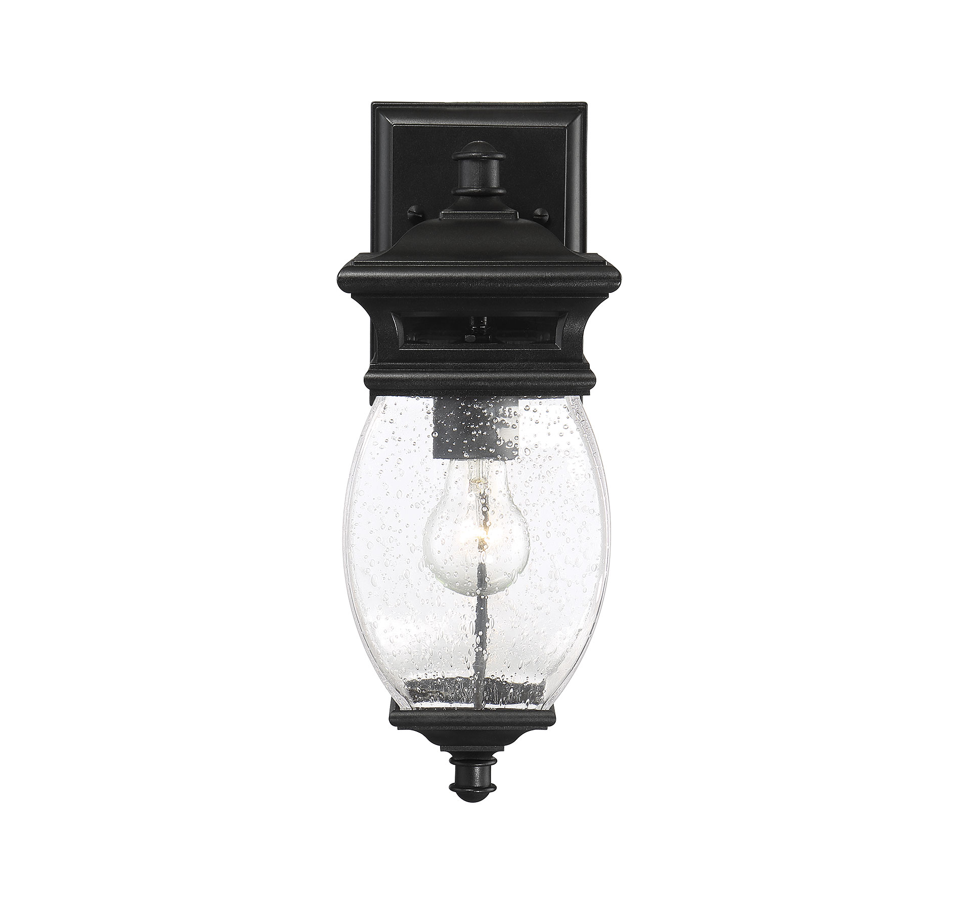 Savoy House Seven Oaks 15" Outdoor Wall Lantern in Black