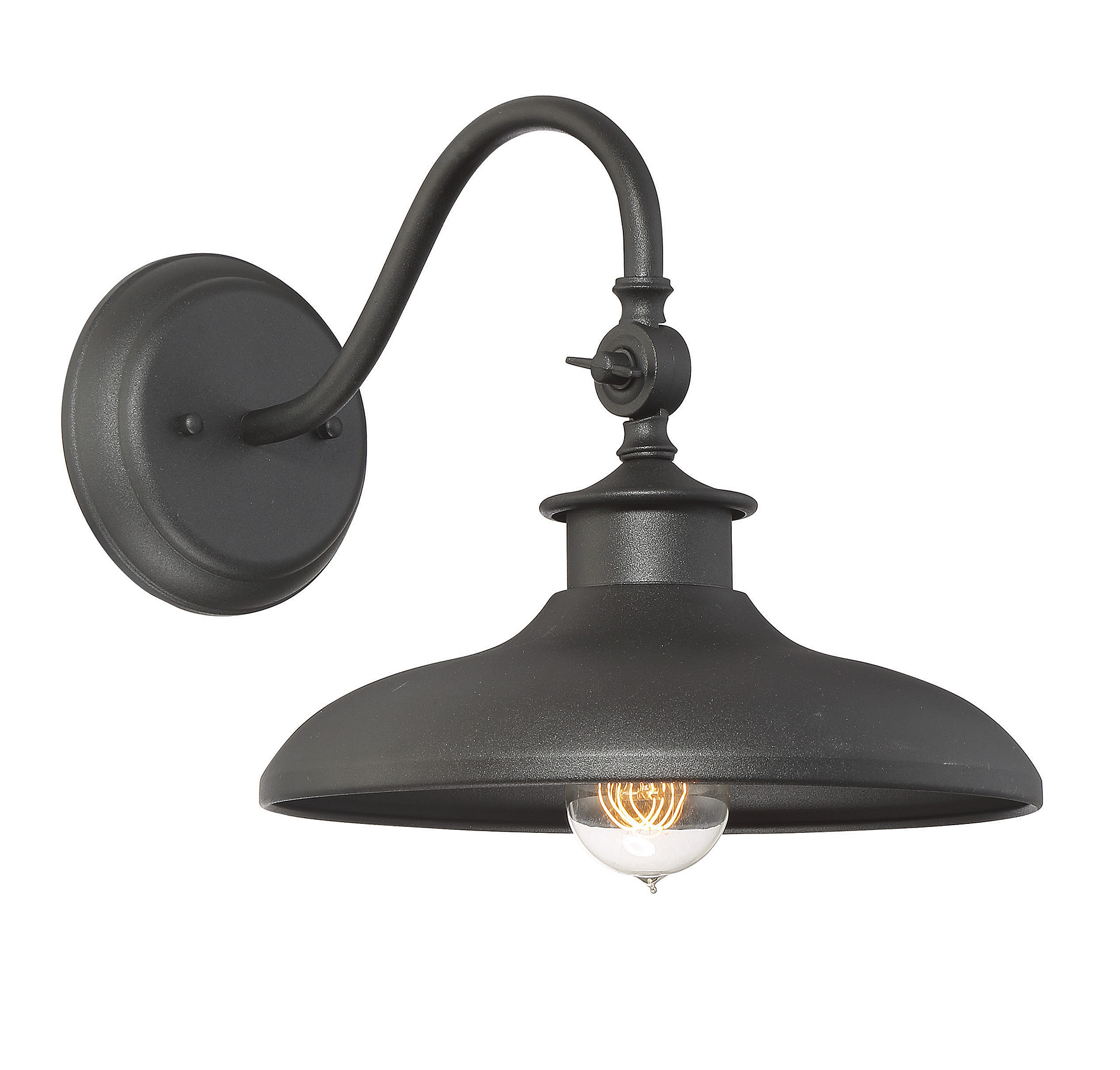 Savoy House Raleigh Outdoor Wall Light in Black