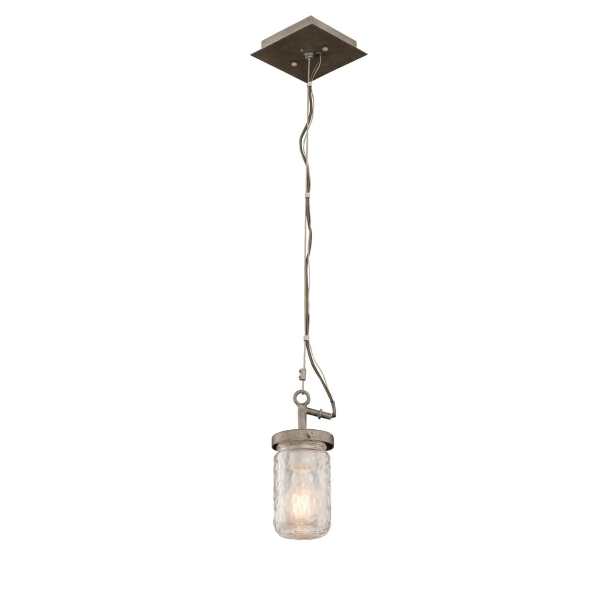 Kalco Highland Mini Pendant in Country Iron