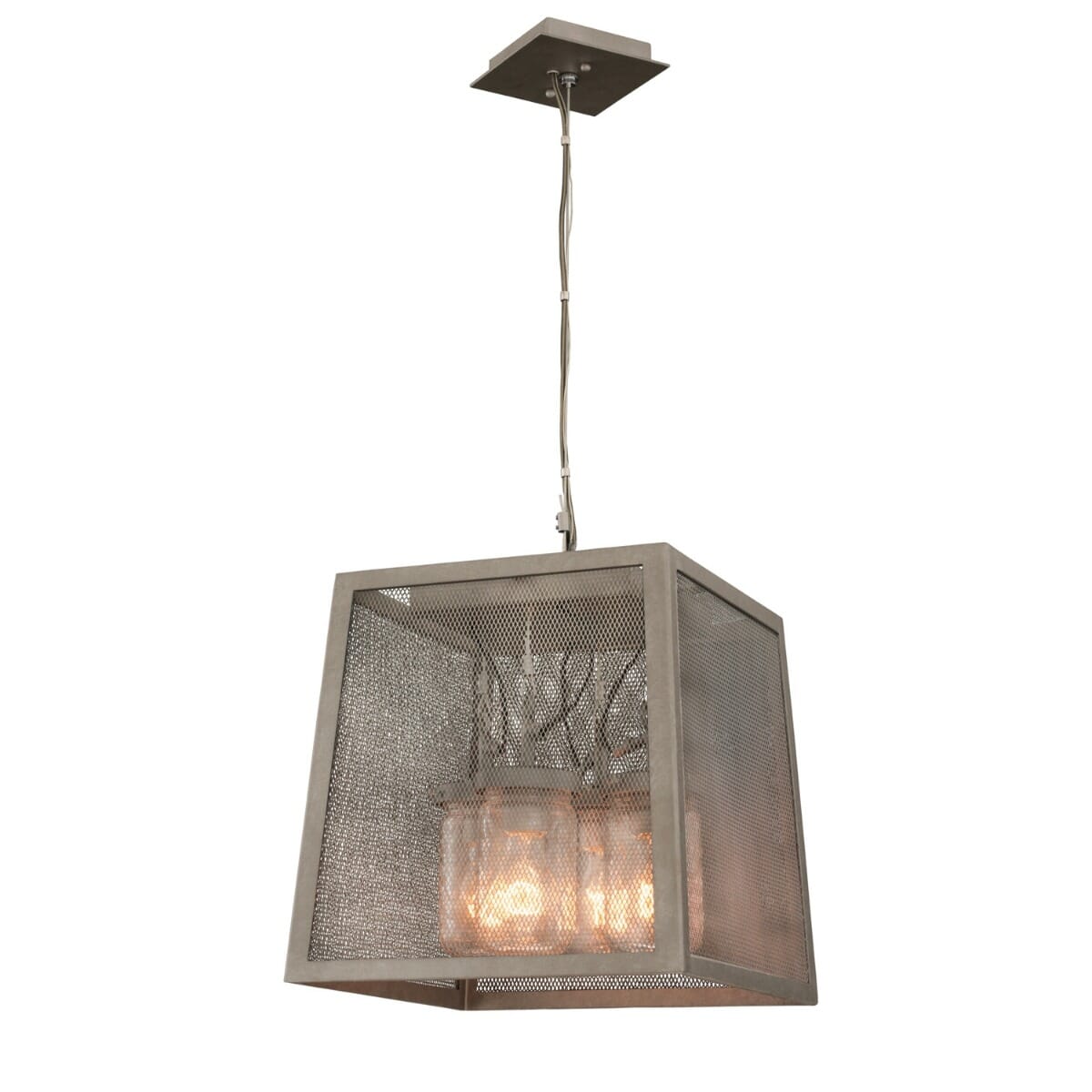 Kalco Highland 4-Light 14" Pendant Light in Country Iron