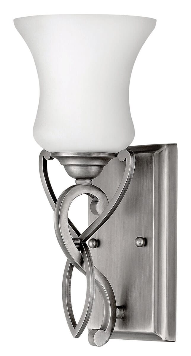 Hinkley Brooke Bathroom Wall Sconce in Antique Nickel