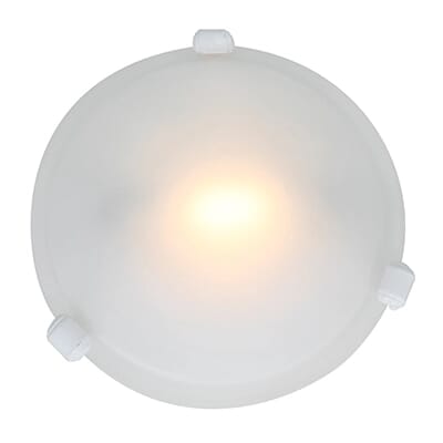 Access Lighting Nimbus 8.25" Frosted Glass Flush Mount in White