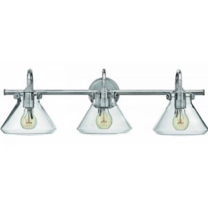 Hinkley Congress 3-Light Bathroom Vanity Light in Chrome