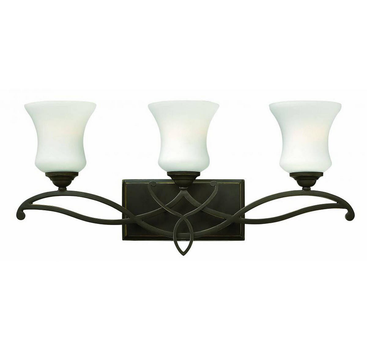 Hinkley Brooke 3-Light Bathroom Vanity Light in Olde Bronze