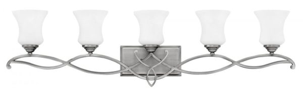 Hinkley Brooke 5-Light Bathroom Vanity Light in Antique Nickel