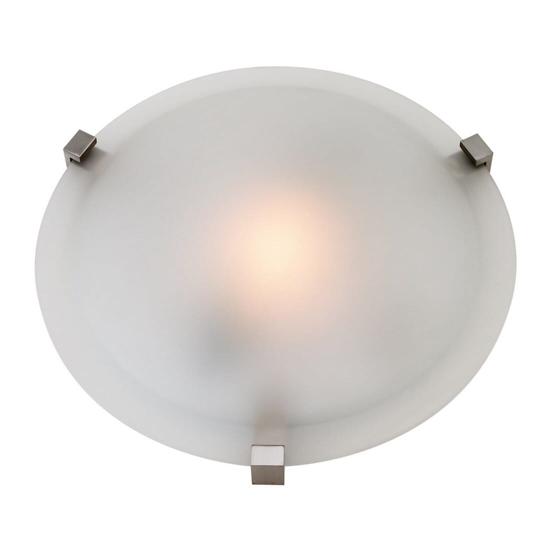 Access Lighting Cirrus 16" Frosted Glass Flush Mount in Satin