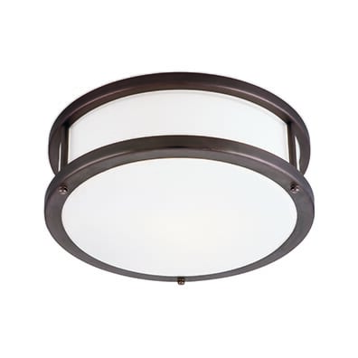 Access Lighting Conga 4.5" Opal Glass Flush Mount in Bronze