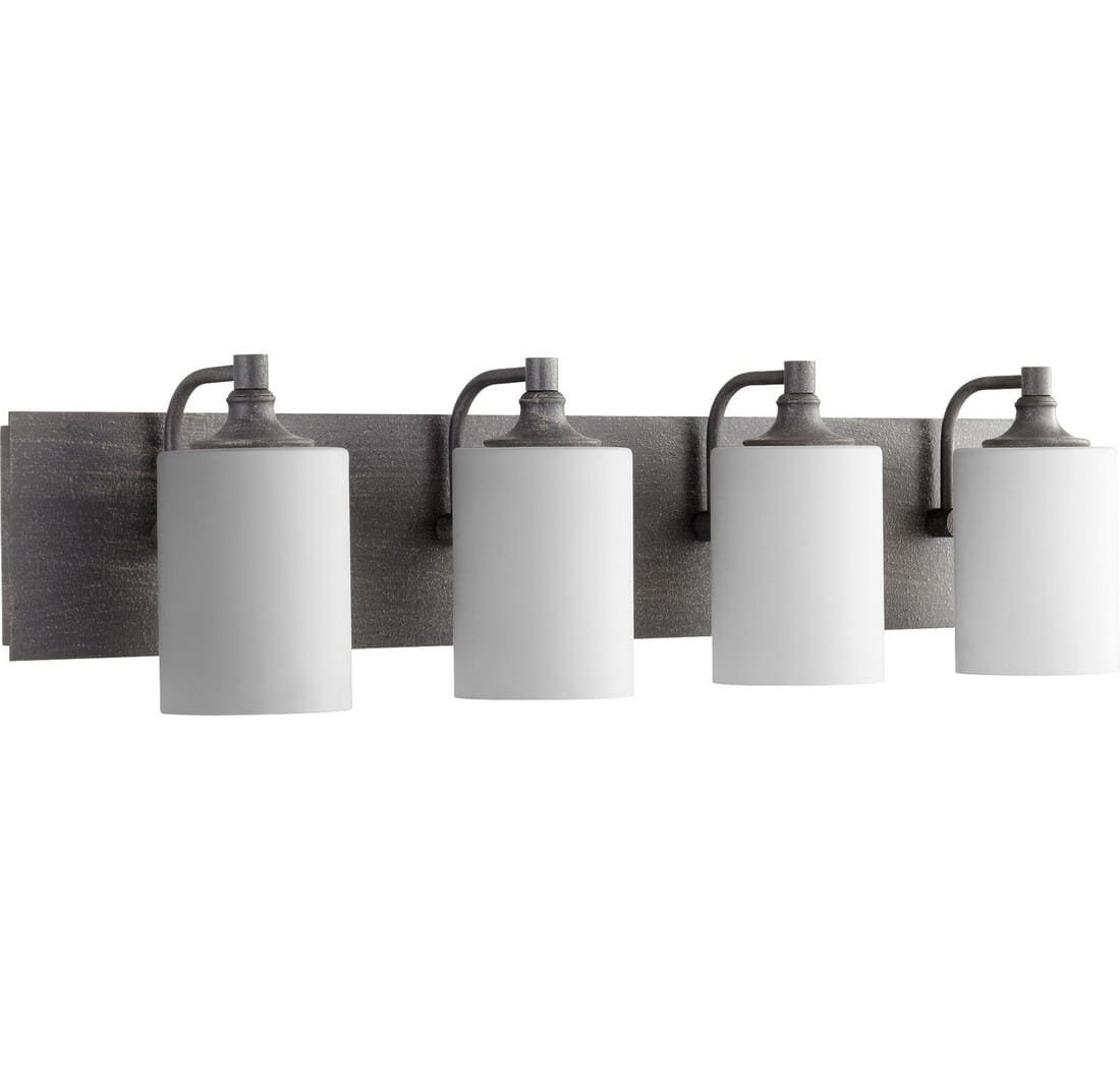 Quorum Celeste 4-Light Bathroom Vanity Light in Zinc