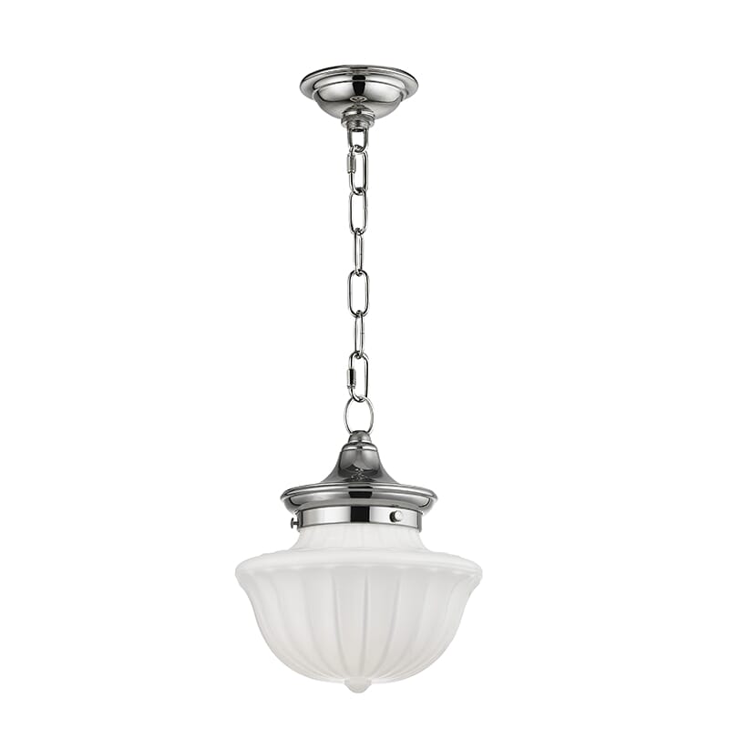 Hudson Valley Dutchess 11" Mini Pendant in Polished Nickel