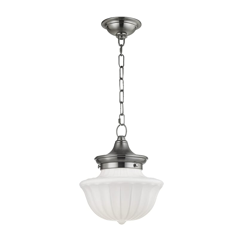 Hudson Valley Dutchess 11" Mini Pendant in Satin Nickel