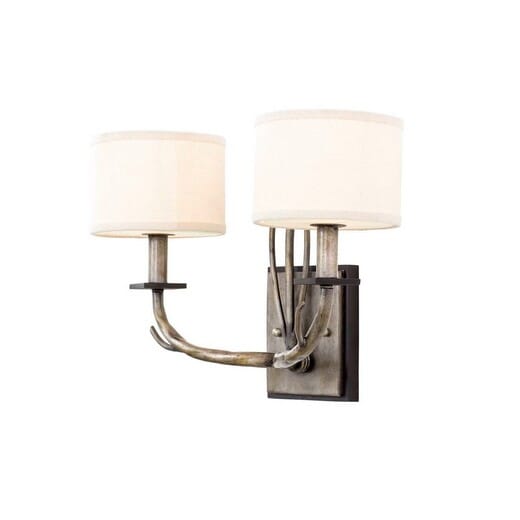 Kalco Denali 2-Light 12" Wall Sconce in Bronze Jewel Tone