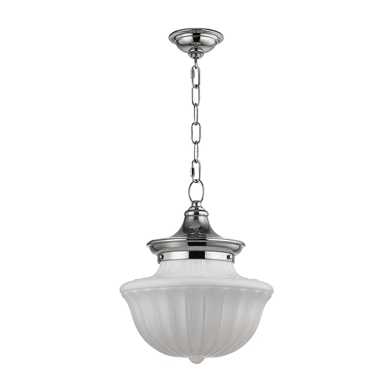 Hudson Valley Dutchess 15" Pendant Light in Polished Nickel