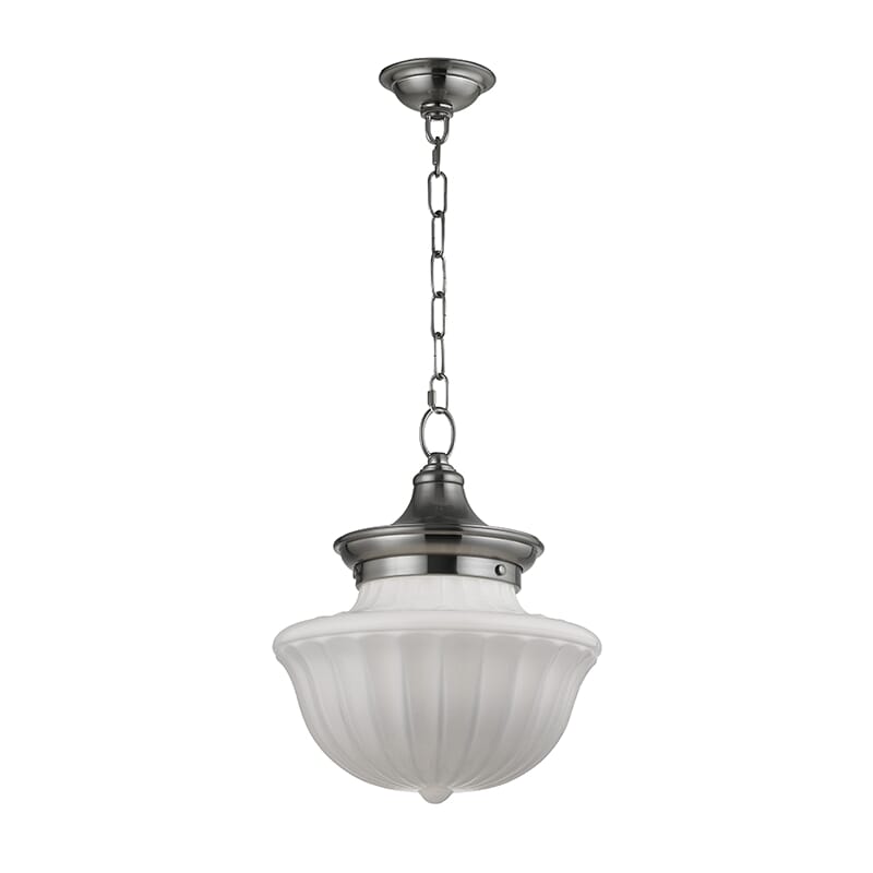 Hudson Valley Dutchess 15" Pendant Light in Satin Nickel