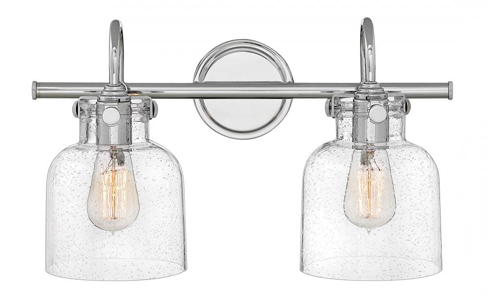 Hinkley Congress 2-Light Bathroom Vanity Light in Chrome