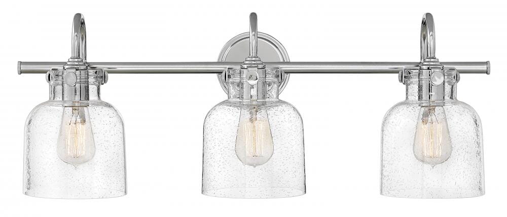 Hinkley Congress 3-Light Bathroom Vanity Light in Chrome