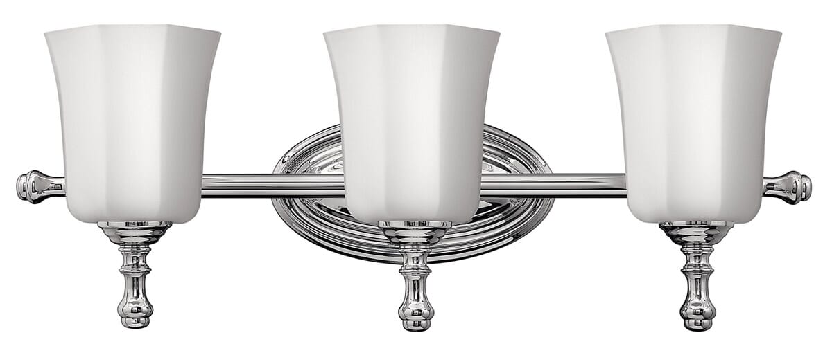 Hinkley Shelly 3-Light Bathroom Vanity Light in Chrome