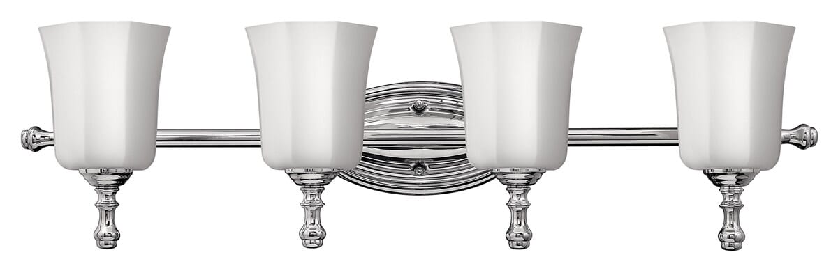 Hinkley Shelly 4-Light Bathroom Vanity Light in Chrome