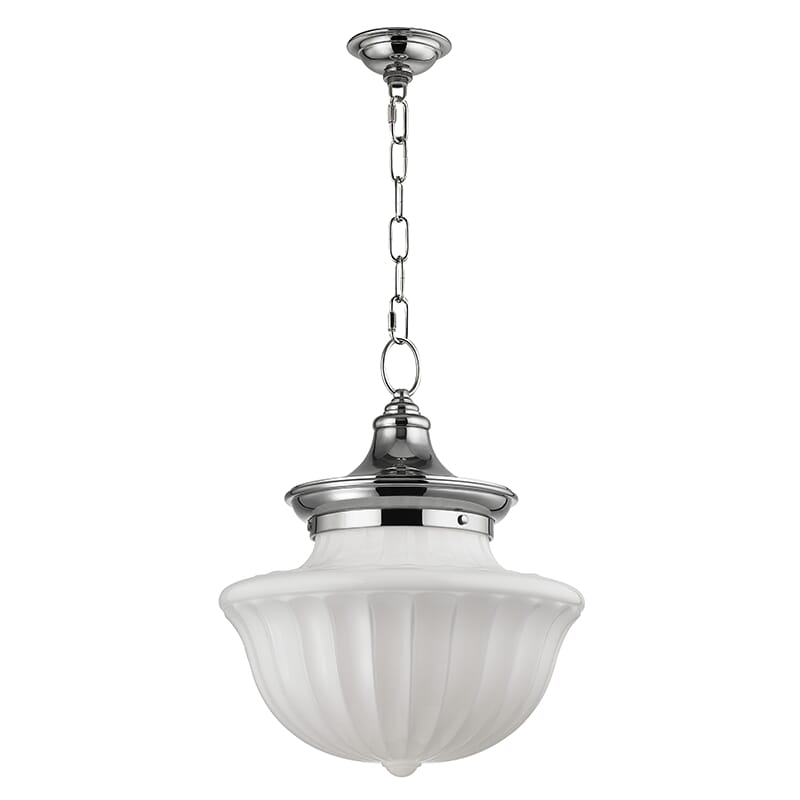 Hudson Valley Dutchess 2-Light 19" Pendant Light in Polished Nickel