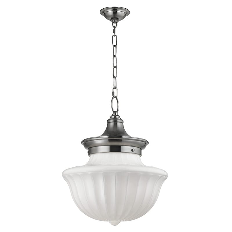 Hudson Valley Dutchess 2-Light 19" Pendant Light in Satin Nickel