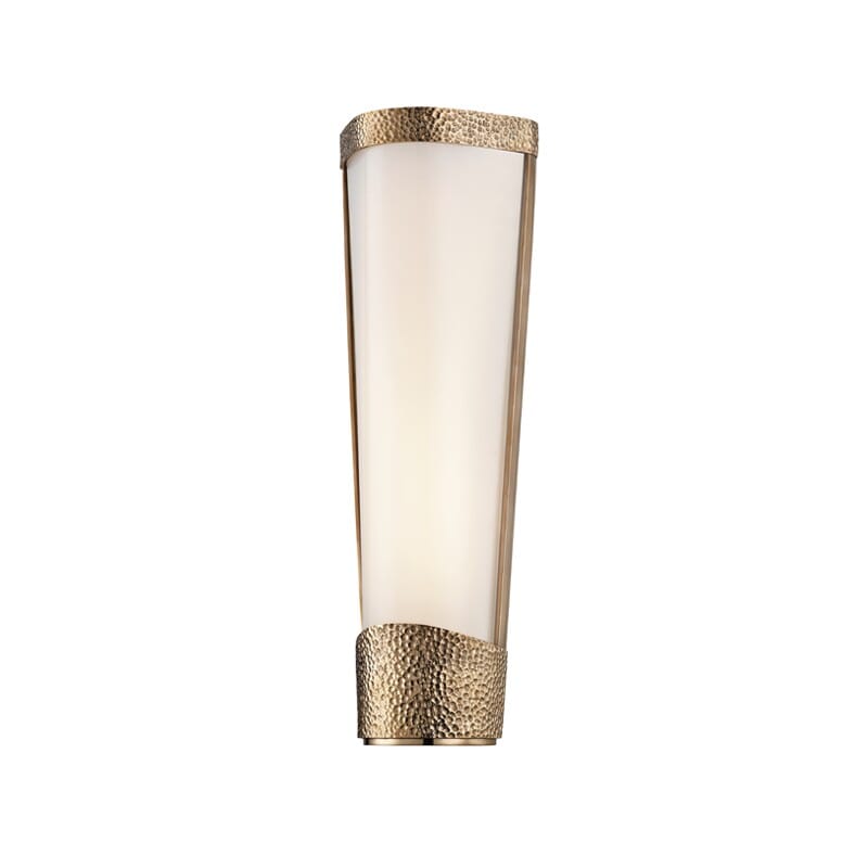 Hudson Valley Park Slope 16" Wall Sconce in Aged Brass