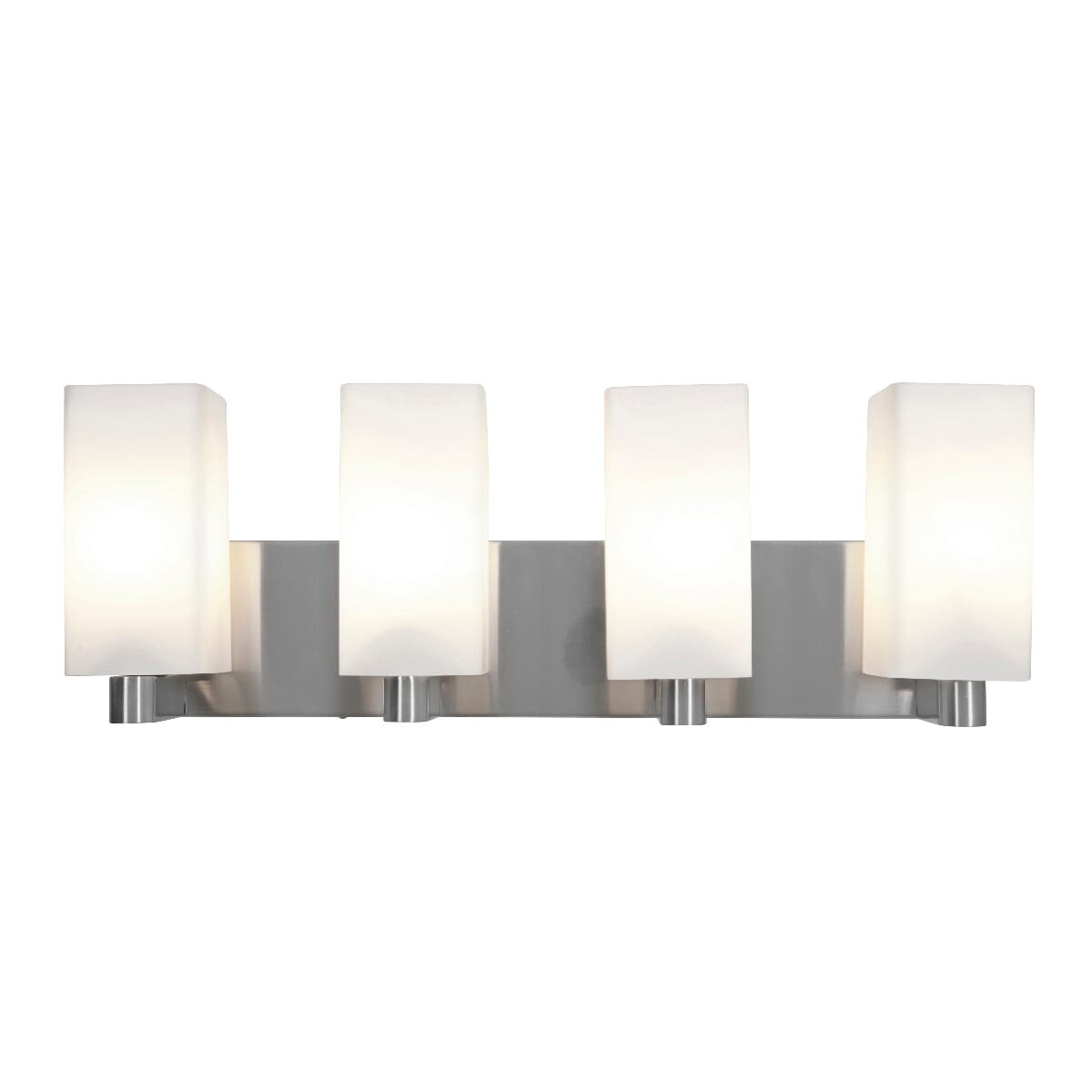 Access Archi 4-Light 9" Bathroom Vanity Light in Brushed Steel