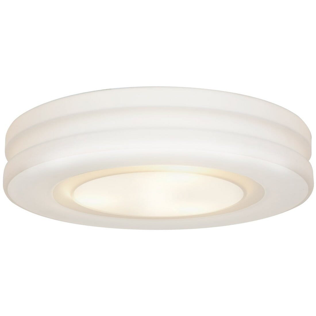 Access Lighting Altum 3.9" 3-Light Opal Glass Flush Mount in White