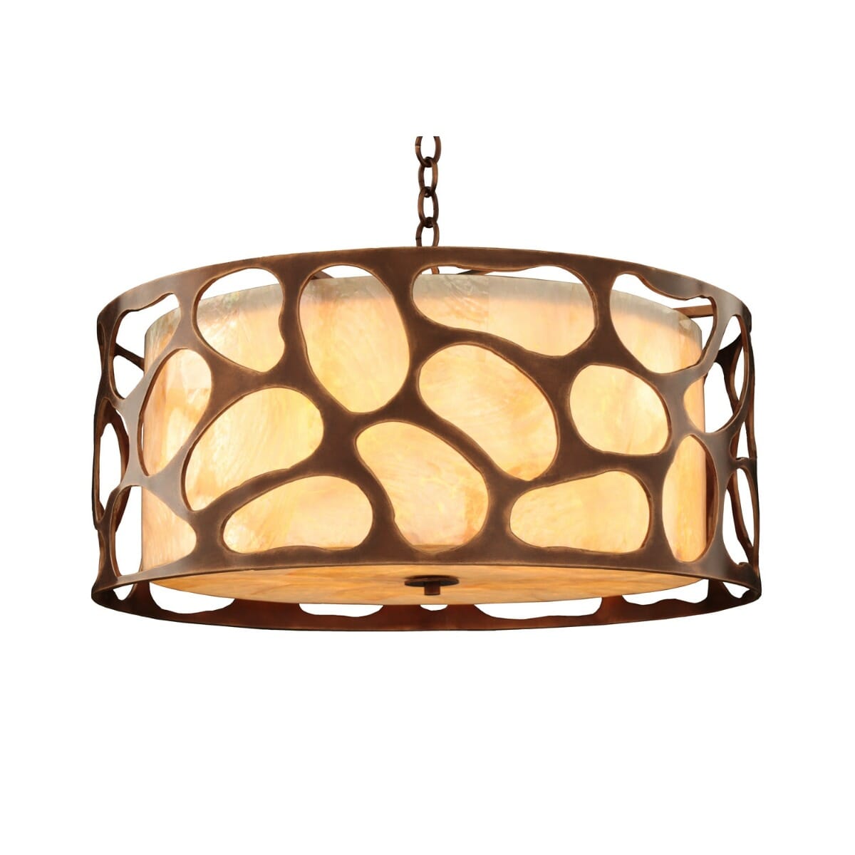 Kalco Gramercy 5-Light Pendant Light in Copper Patina